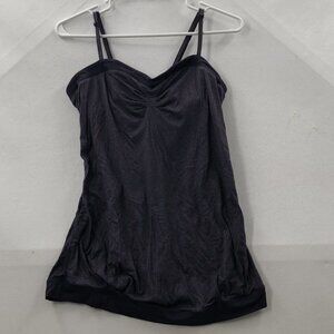 LULULEMON Women's Blk Spag Strap Sweetheart Neck Pullover Tank Sz 8